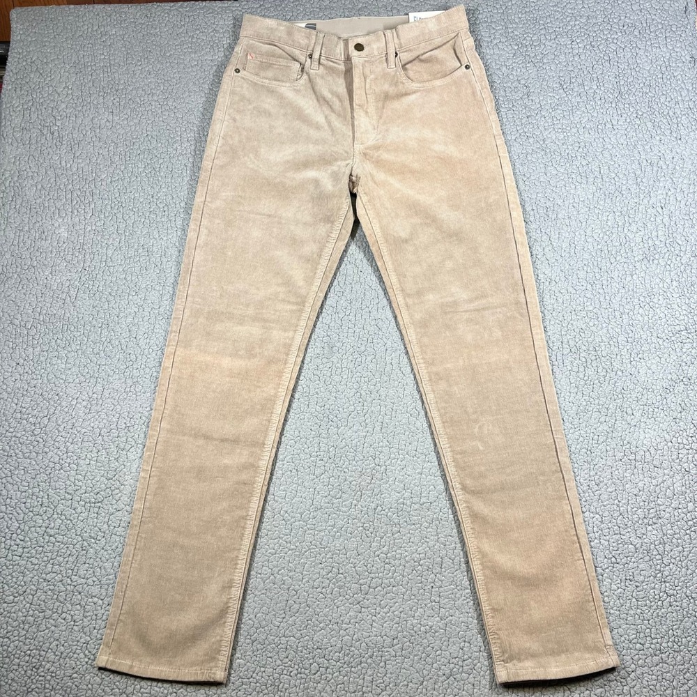 Marine Layer Flex Terry Corduroy Pants Mens 30x32 Tan Brown Straight Fit 20167